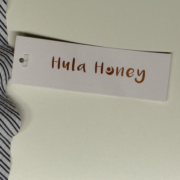 NWT | Hula Honey | Striped Bikini Set | Blue & White | Size Medium - Picture 9 of 16